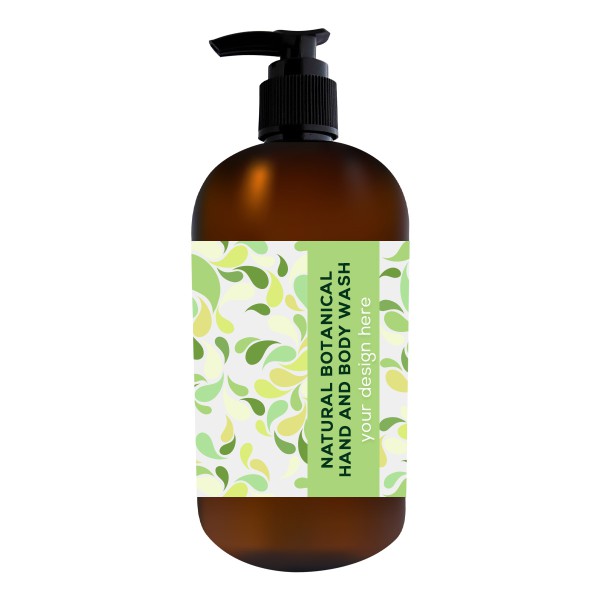 Natural Botanical Hand and Body Wash with Tea Tree and Lemongrass 16 fl oz: Sample